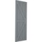 Ekena Millwork True Fit PVC Two Equal Panel Farmhouse Fixed Mount Shutters w/ Z-Bar, Ocean Swell , 15W x 32H, PR TFP102FH15X032CH - alternate 9